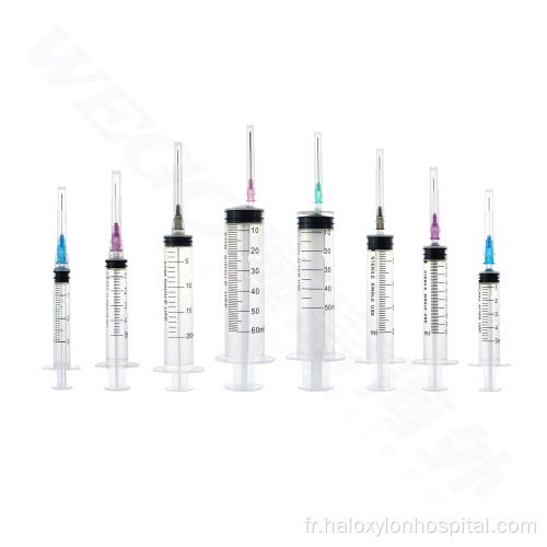 Slip de Luer Slip / Luer Syringe 5 ml avec aiguille Luer Slip / Luer